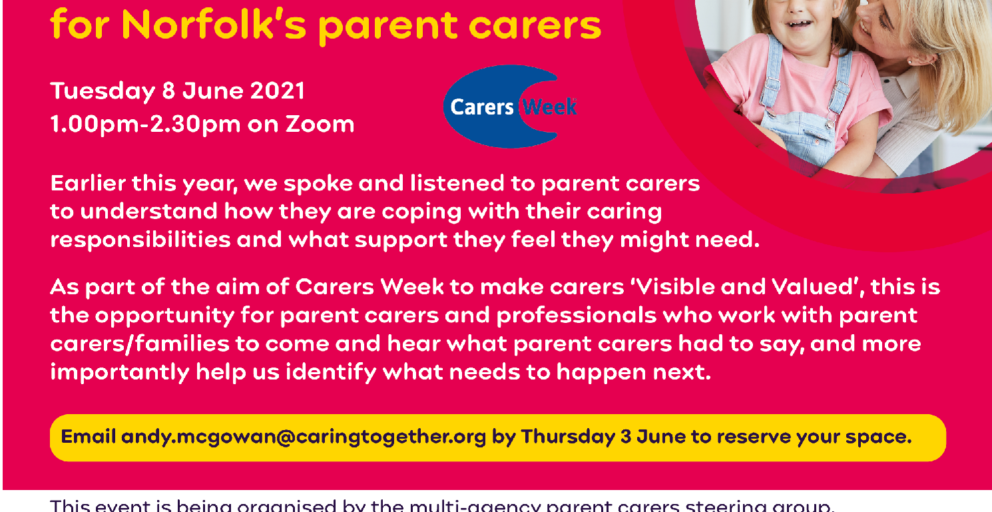 Norfolk Parent Carers Carers Week event