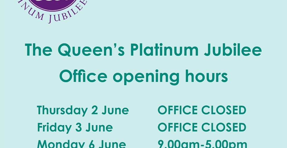 Platinum Jubilee Bank Holiday office closure