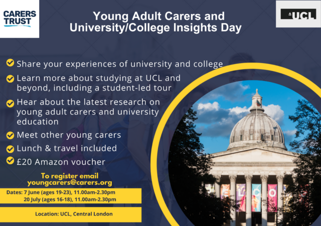Young adult carers insight days at UCL